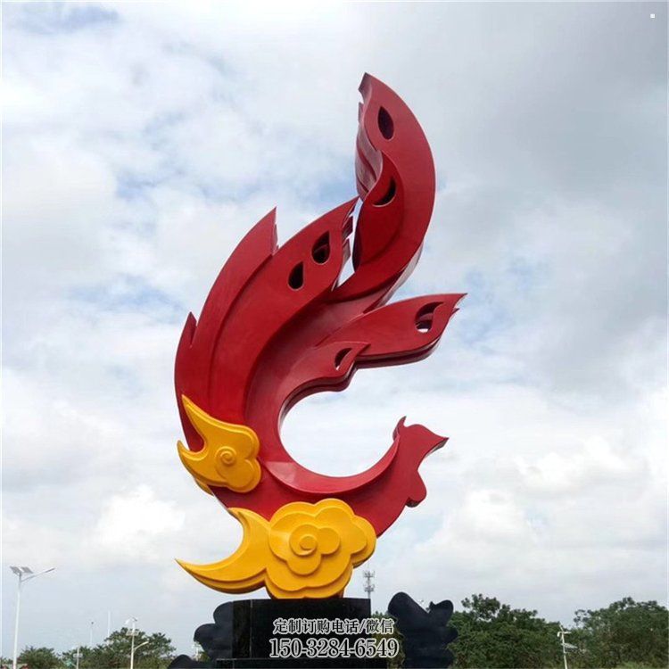 红凤凰雕塑订做,景观雕塑,红凤凰雕塑制作厂家 红凤凰雕塑订做,景观雕塑,红凤凰雕塑制作厂家
